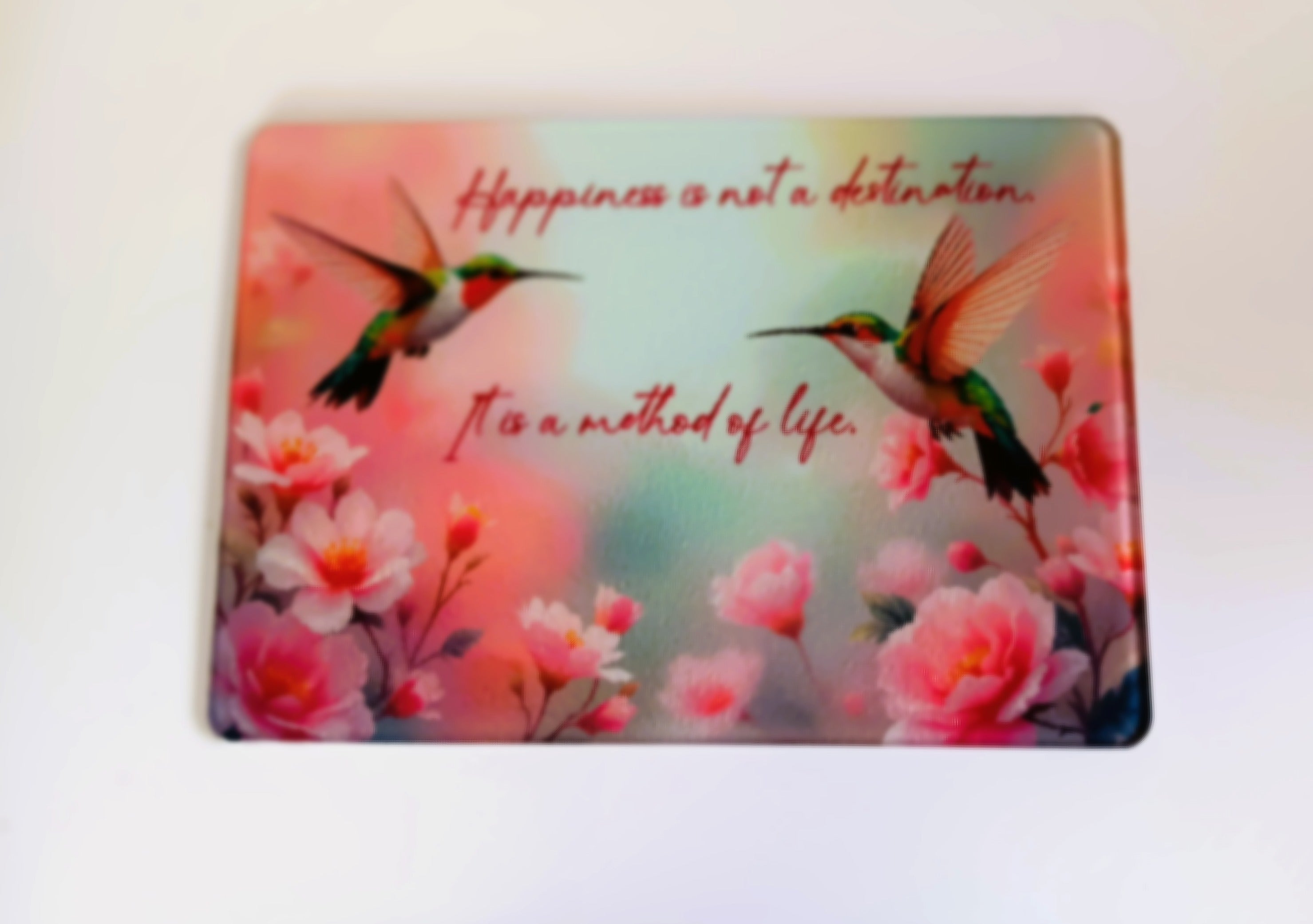 Inspirational Glass Cutting Board