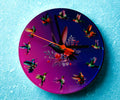 Hummingbird Glass Wall Clock