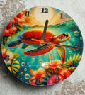 Glass Wall Clock