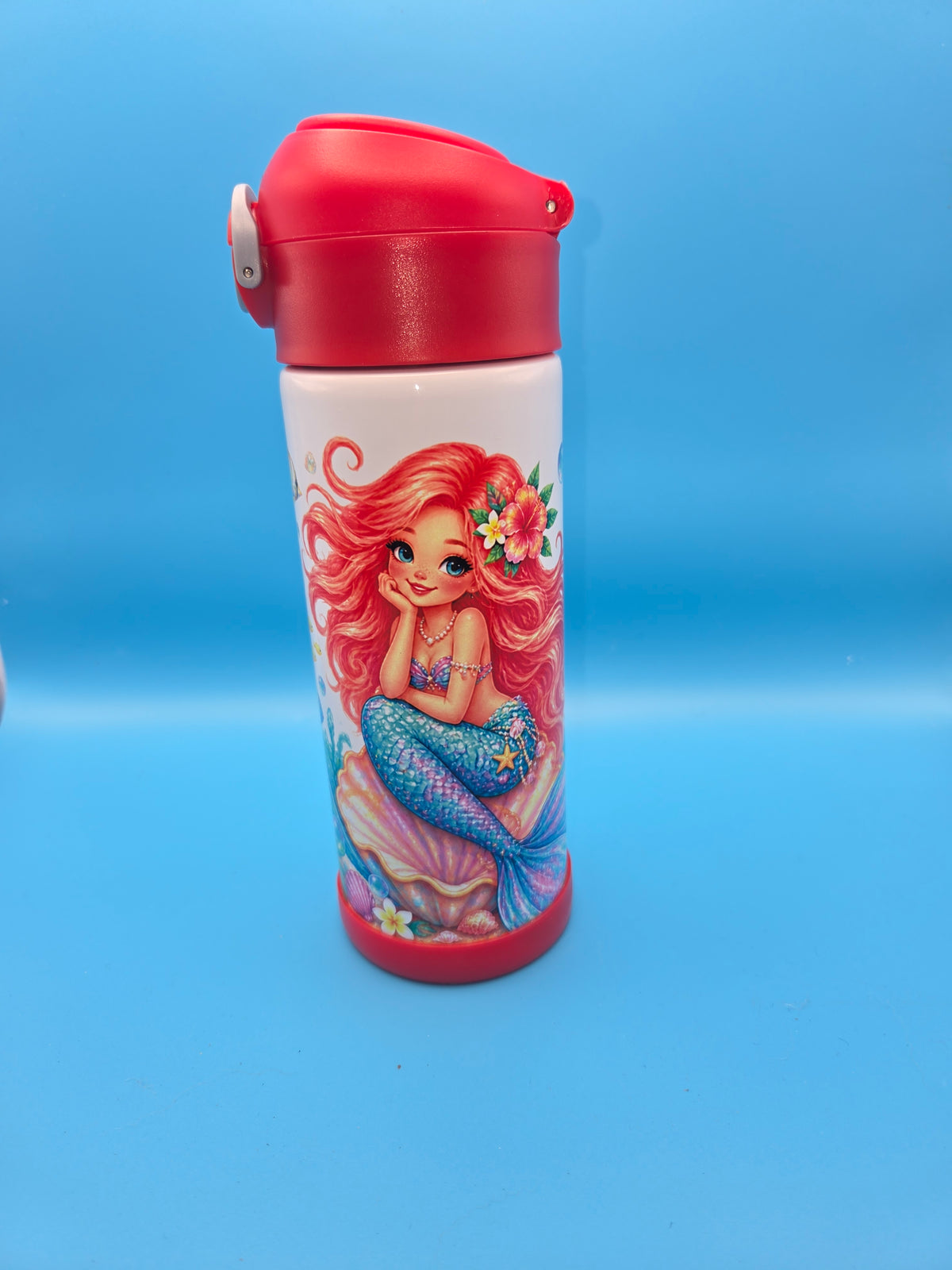 🧜‍♀️ Make a Splash at School! 12oz Insulated Mermaid Flip-Top Tumbler